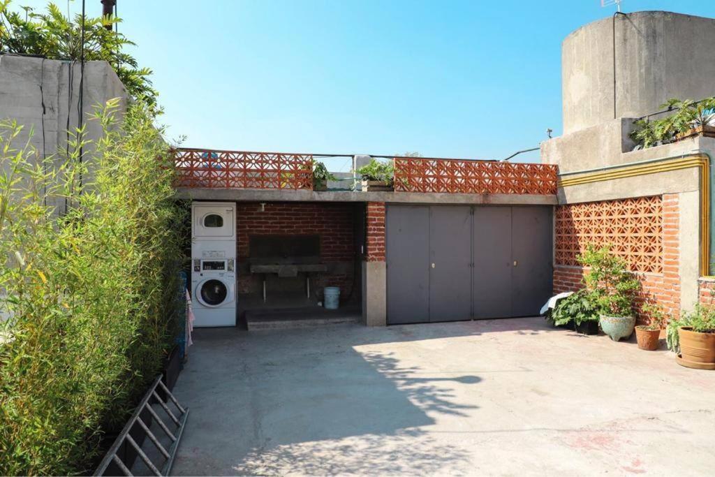 New Mex Inspired Bo-Ho Chic Apartment With Private Patio And Roof Terrace Mexico City Luaran gambar