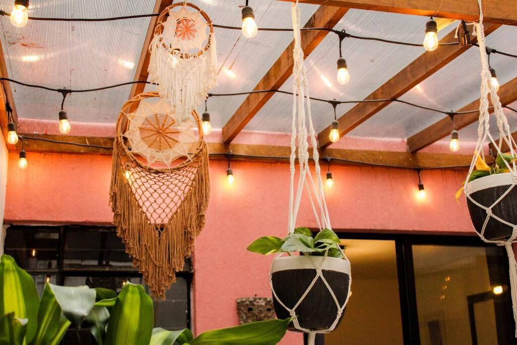 New Mex Inspired Bo-Ho Chic Apartment With Private Patio And Roof Terrace Mexico City Luaran gambar