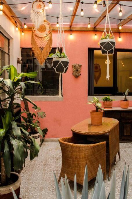New Mex Inspired Bo-Ho Chic Apartment With Private Patio And Roof Terrace Mexico City Luaran gambar